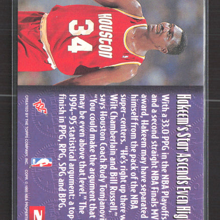 1995 Topps Stadium Club Members Only Hakeem Olajuwon #24