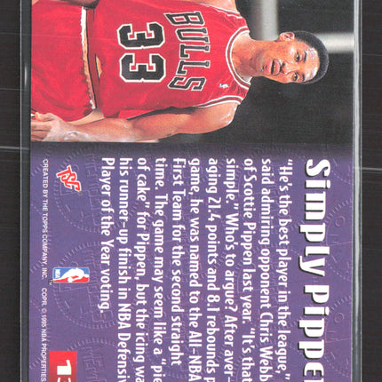 1995 Topps Stadium Club Members Only Scottie Pippen #13