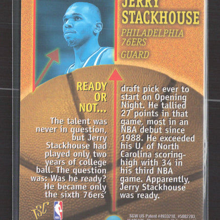 1996 Topps Stadium Club Finest Member's Choice Jerry Stackhouse #46