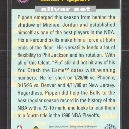 1995 Upper Deck Collector's Choice You Crash the Game Silver Scottie Pippen #C8