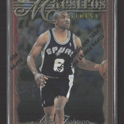 1996 Topps Finest Maestros Avery Johnson #32