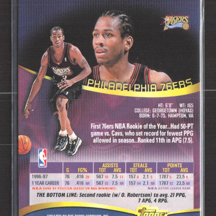 1998 Topps Stadium Club Allen Iverson #126