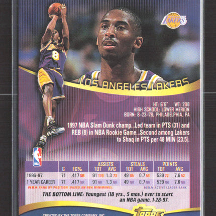 1998 Topps Stadium Club Kobe Bryant #146