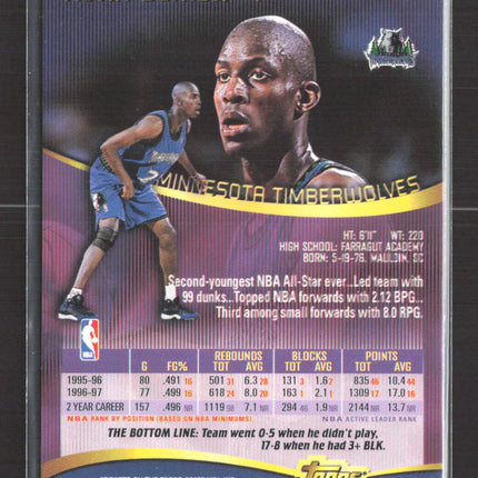 1998 Topps Stadium Club Kevin Garnett #138