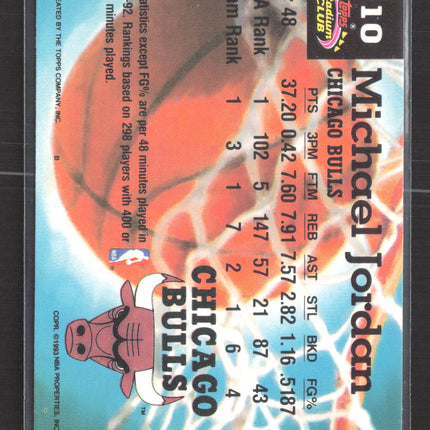 1993 Topps Stadium Club Members Choice Michael Jordan #210