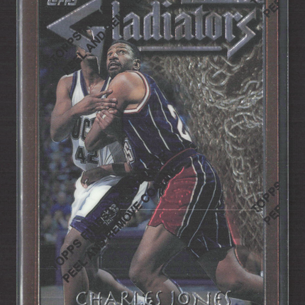 1996 Topps Finest Gladiators Charles Jones #G6 Refractor