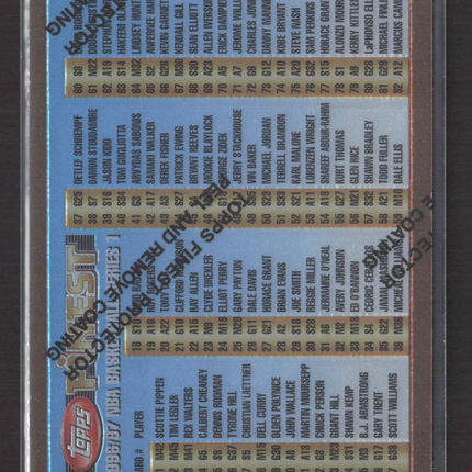 1996 Topps Finest Series 1 #100 Checklist