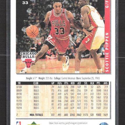 1994 Upper Deck Collector's Choice Scottie Pippen #33