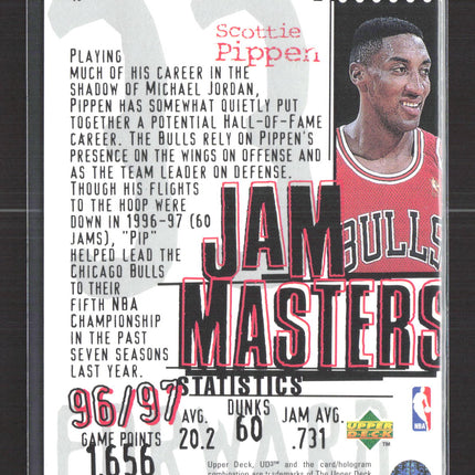 1997 Upper Deck UD3 Jam Masters Scottie Pippen #10 96/97