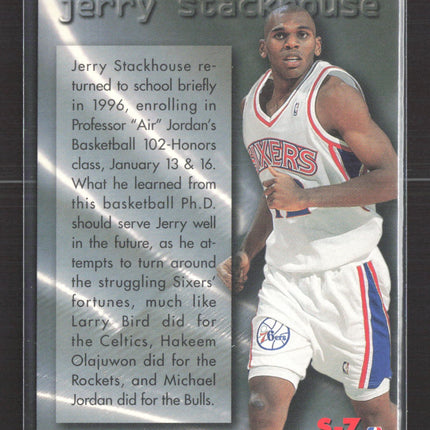 1996 Fleer Metal Stackhouse's Scrapbook Michael Jordan Jerry Stackhouse #S-7
