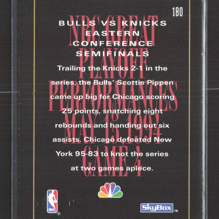 1994 SkyBox NBA on NBC Scottie Pippen #180