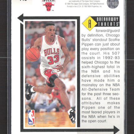 1993 Upper Deck Breakaway Threats Scottie Pippen #449