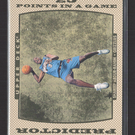 1996 Upper Deck Predictor Shareef Abdur-Rahim #P19