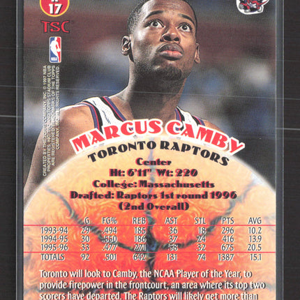 1995 Topps Stadium Club Marcus Camby #R17