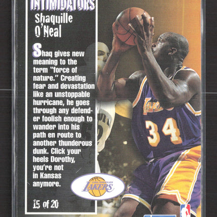1997 SkyBox Premium Intimidators Shaquille O'Neal #15