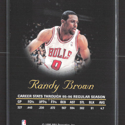 1996 SkyBox Autographics Randy Brown Auto