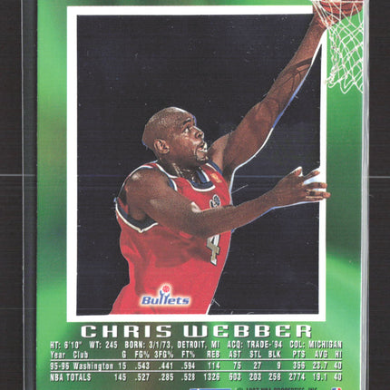1997 SkyBox E-X2000 Chris Webber #80