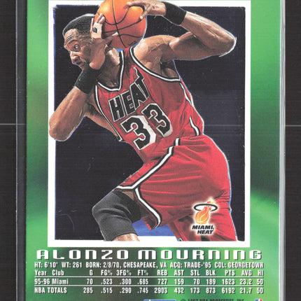 1997 SkyBox E-X2000 Alonzo Mourning #36
