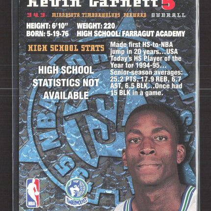 1996 Topps Kevin Garnett #160