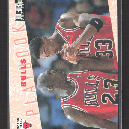 1996 Upper Deck Collector's Choice Playbook Michael Jordan Scottie Pippen #370
