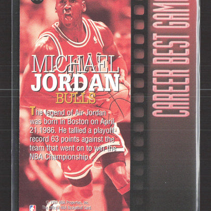 1997 Hoops Career Best Game Michael Jordan #335
