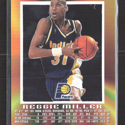 1997 SkyBox E-X2000 Reggie Miller #27