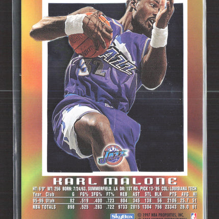 1997 SkyBox E-X2000 Karl Malone #74