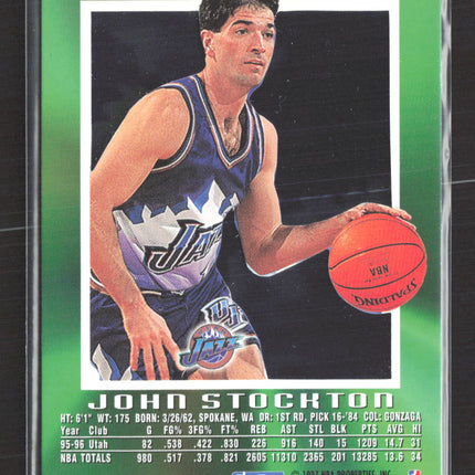 1996 SkyBox E-X2000 John Stockton #75
