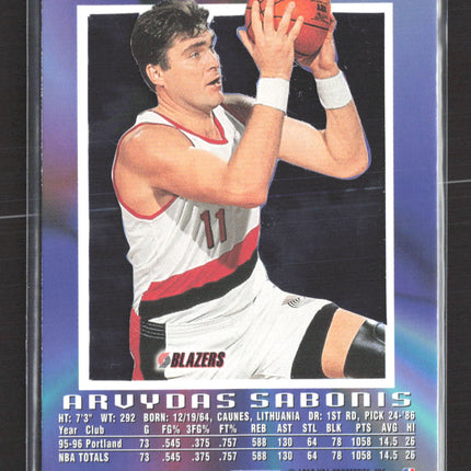 1997 SkyBox E-X2000 Arvydas Sabonis #59