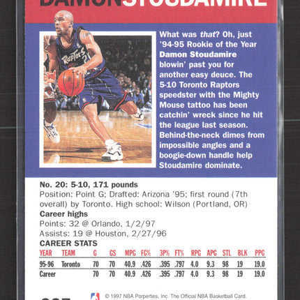 1997 SkyBox Hoops Slam Damon Stoudamire #327