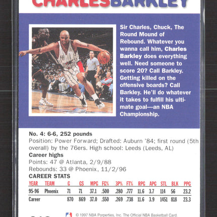 1997 SkyBox Hoops Slam Charles Barkley #318