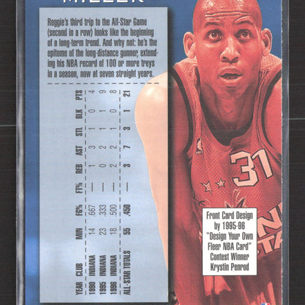 1997 Fleer NBA All-Star Retro Reggie Miller #291