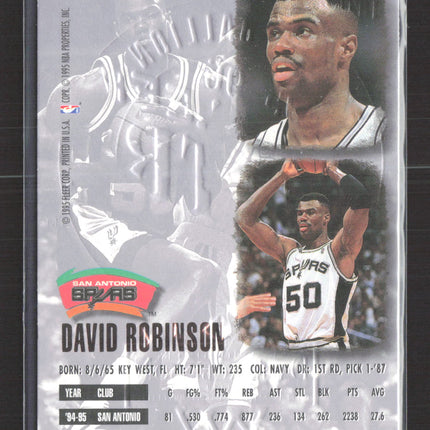 1995 Fleer Ultra Gold Medallion David Robinson #167