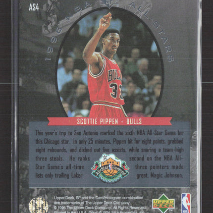 1996 Upper Deck SP NBA All-Stars Scottie Pippen #AS4
