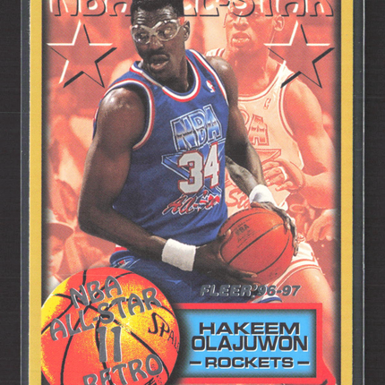 1986 Fleer NBA All-Star Retro Hakeem Olajuwon #279