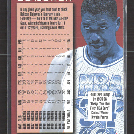 1986 Fleer NBA All-Star Retro Hakeem Olajuwon #279