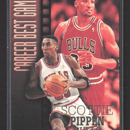 1997 NBA Hoops Career Best Game Scottie Pippen #341