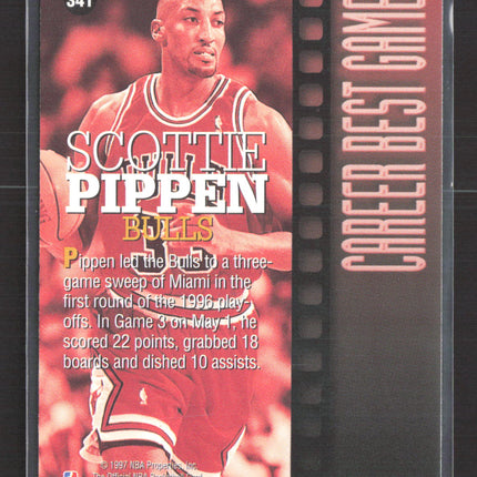 1997 NBA Hoops Career Best Game Scottie Pippen #341