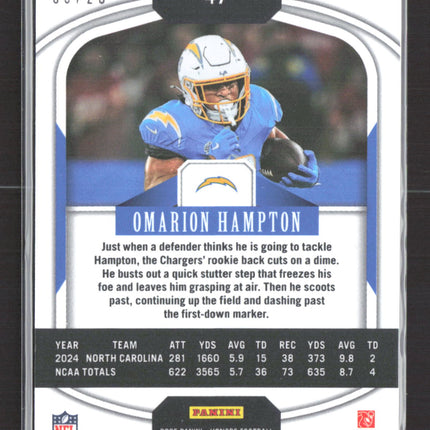 2026 Panini Honors Prizm Omarion Hampton #47 RC 09/20 Auto