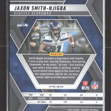 2025 Panini Mosaic Football Jaxon Smith-Njigba #229 Genesis