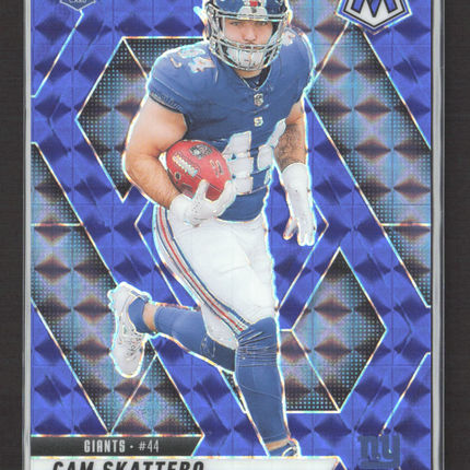 2025 Panini Mosaic Cam Skattebo #305 Blue RC 06/99