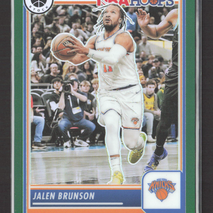2024 Panini NBA Hoops Premium Stock Jalen Brunson #242 Green /75
