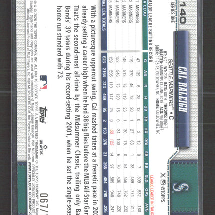 2026 Topps Series One Cal Raleigh #140 Blue Foil /150