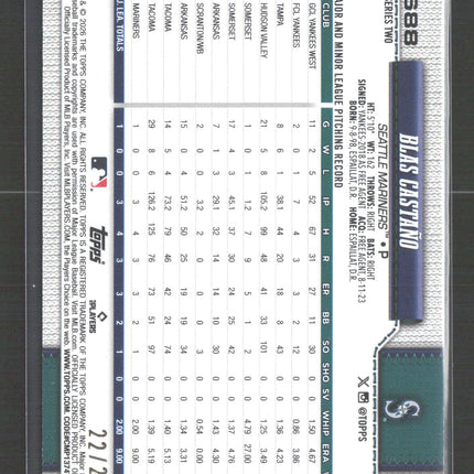 2024 Topps Series 2 Blas Castaño #688 Camo RC /25