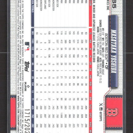 2026 Topps Series One Masataka Yoshida #65 Gold /2026