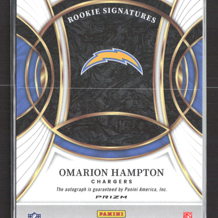 2026 Panini Select Prizm Omarion Hampton #RSI-OHN RC Auto