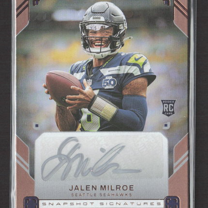 2026 Panini Photogenic Snapshot Signatures Jalen Milroe #SNS-JLM RC Auto