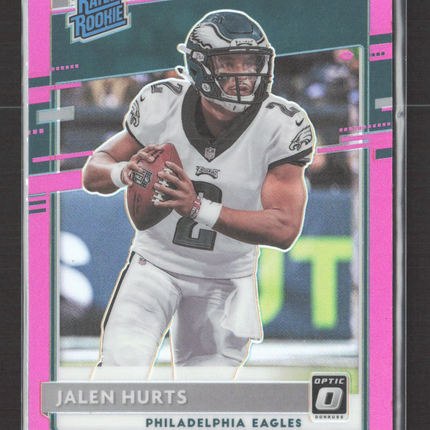 2020 Panini Donruss Optic Prizm Jalen Hurts #164 Pink