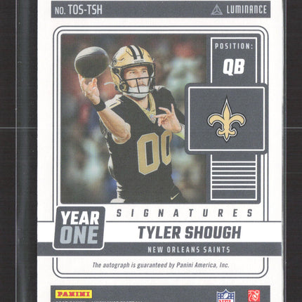 2025 Panini Luminance Year One Signatures Tyler Shough #YOS-TSH RC Auto