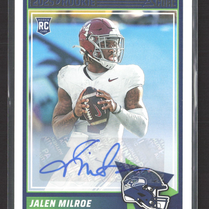 2025 Panini Score Jalen Milroe #29 RC Auto